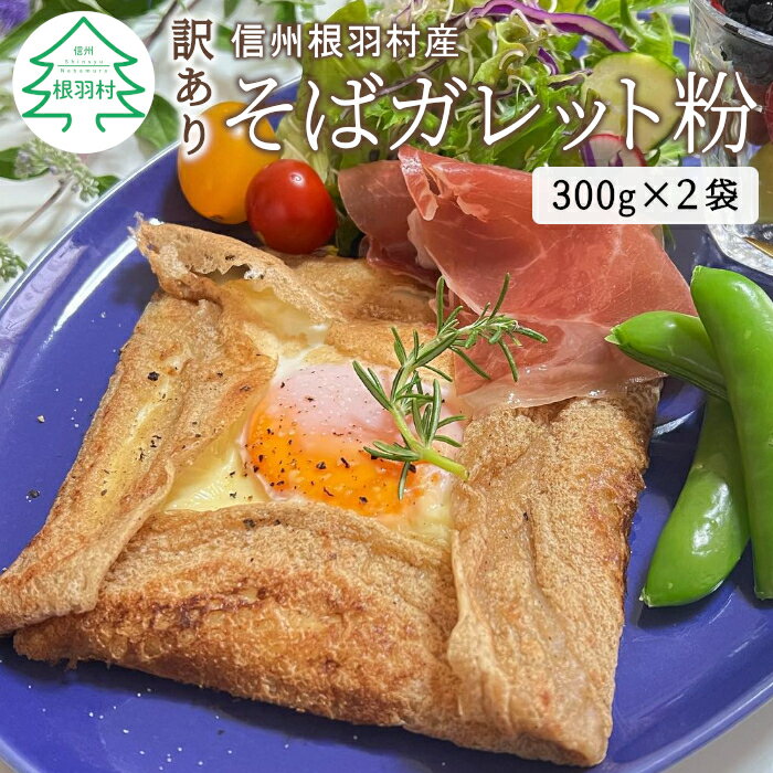 訳あり!おしゃれ 信州根羽村産 そばガレット粉 600g (300g×2袋)国産 長野県産 信州産 蕎麦 ガレット 訳有 わけあり 訳あり おしゃれ カフェ スイーツ モーニング ランチ フルーツ 野菜 4000円 △