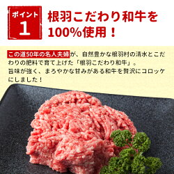 【ふるさと納税】ほくほく甘い！優しい味 根羽こだわり和牛コロッケ 10個入り 冷凍 国産黒毛和牛100% 牛肉 コロッケ 惣菜 おかず 冷凍コロッケ じゃがいも 肉 牛肉 3000円 △･･･ 画像2