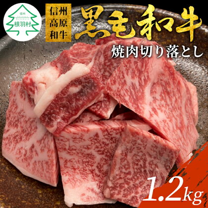 信州高原和牛 焼肉切り落とし 1.2kg リブロース カタロース モモ カタ バラ ウデ 焼肉用 切り落とし 20000円 20,000円 二万円