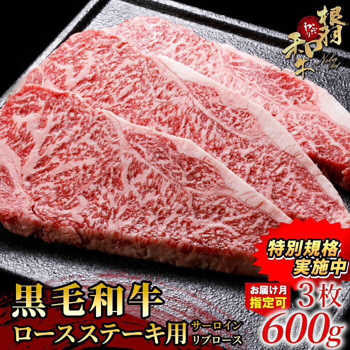 [特別規格実施中!]今だけの金額★お届け月が選べる◎ 根羽こだわり和牛 ステーキ 赤身 霜降り ロースステーキ用 (サーロイン・リブロース) 3枚 600g (200g×3) 国産 黒毛和牛 牛肉 牛 和牛 ステーキ 和牛 サーロイン リブロース 個包装 期間限定 数量限定