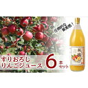 楽天長野県喬木村【ふるさと納税】6-K05 すりおろし りんごジュース 6本セット （KF14） 1000ml 6本 喬木村