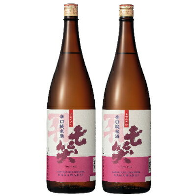 13位! 口コミ数「0件」評価「0」【長野県産米100%】「七笑」辛口純米酒　1.8L×2本【1248633】