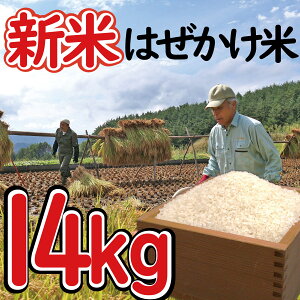 【ふるさと納税】 数量限定 期間限定 新米 はぜかけ米 予約 14kg 自然乾燥 天日乾燥 5kg ×2 + 2kg×2 長野 麻績村 はざかけ米