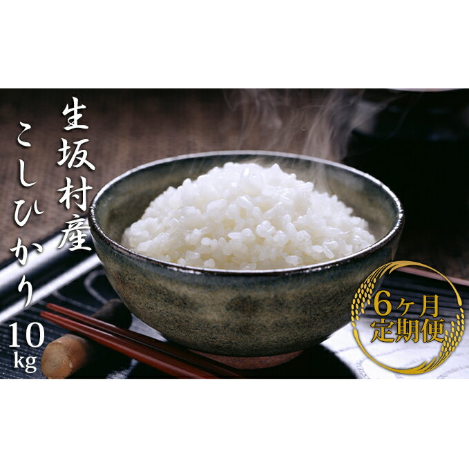 22位! 口コミ数「0件」評価「0」【6ヶ月連続お届け】いくさかのお米 10kgコシヒカリ　【定期便・お米・コシヒカリ・定期便】