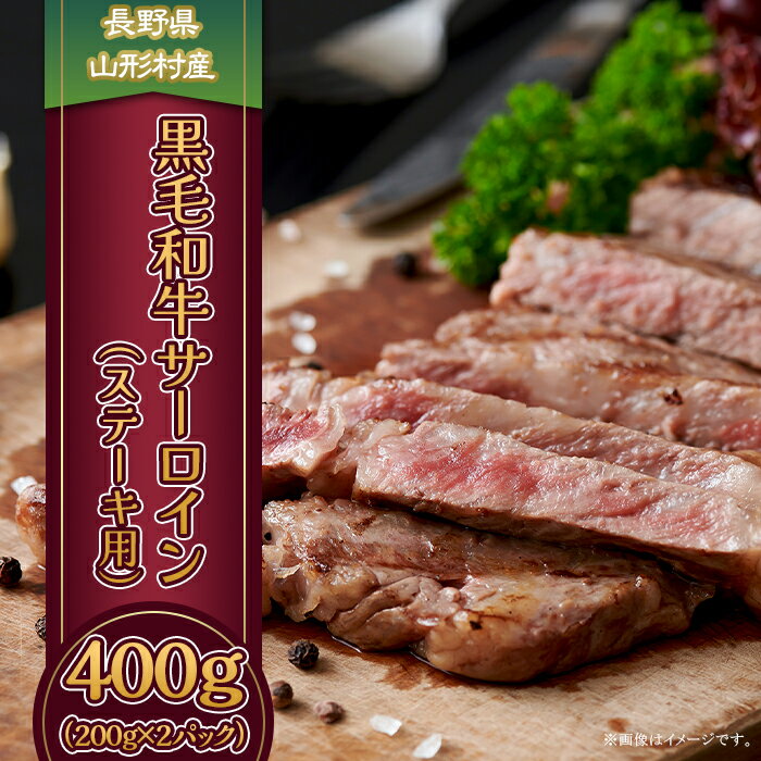 3602 長野県産 黒毛和牛 サーロイン（ステーキ用） 400g（200g×2パック）