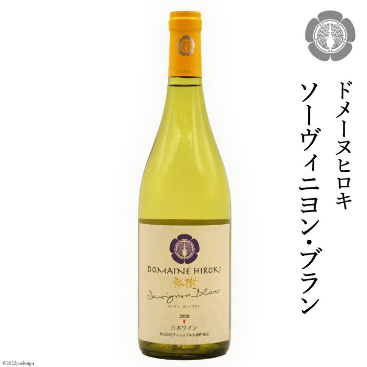 白 ワイン ソーヴィニヨン・ブラン 750ml×1本 [ヴィニョブル安曇野 DOMAINE HIROKI 長野県 池田町 48110403] 白ワイン お酒 酒