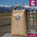 1位! 口コミ数「0件」評価「0」6回 定期便 栽培期間中農薬・化学肥料不使用 はぜ掛け 天日干し コシヒカリ 玄米 5kg×6回 総計30kg / まるごし農園 / 長野県･･･ 