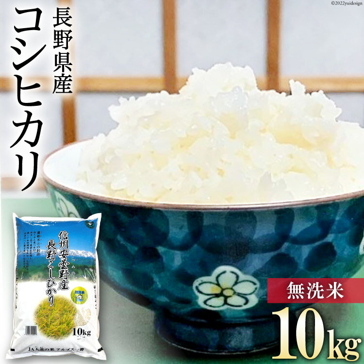 【ふるさと納税】無洗米 長野県産 コシヒカリ 10kg [大北農業協同組合 長野県 池田町 48110499] お米 エコ 時短