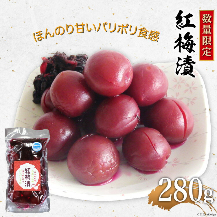 【数量限定】紅梅漬（甘梅漬け）280g [池田町観光協会 長野県 池田町 48110407] 梅 梅干し うめ 梅漬け おつまみ おにぎり