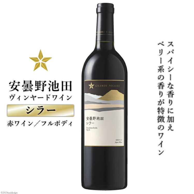 【ふるさと納税】 赤ワイン サッポロ グランポレール 安曇野池田ヴィンヤード「シラー」750ml [池田町ハーブセンター 長野県 池田町 48110605] 赤 ワイン フルボディ 濃厚 凝縮 お酒 酒