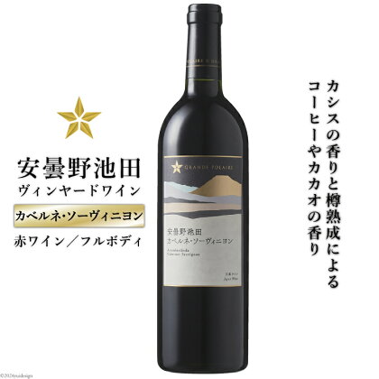 赤ワイン サッポロ グランポレール 安曇野池田ヴィンヤード「カベルネ・ソーヴィニヨン」750ml [池田町ハーブセンター 長野県 池田町 48110608] 赤 ワイン フルボディ 濃厚 凝縮 お酒 酒