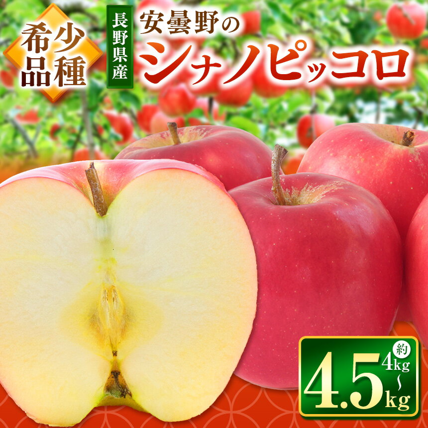 【ふるさと納税】*【2025年先行予約】東印平林農園 シナノピッコロ 約4～4.5kg｜ リンゴ りんご 林檎 果物 くだもの フルーツ 果実 果汁 シナノピッコロ しなのピッコロ 長野県 松川村