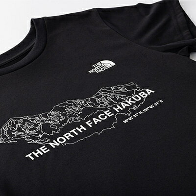 【ふるさと納税】THE NORTH FACE「HAKUBA ORIGINAL Tシャツ」 白馬三山　メンズMブラック【1498723】