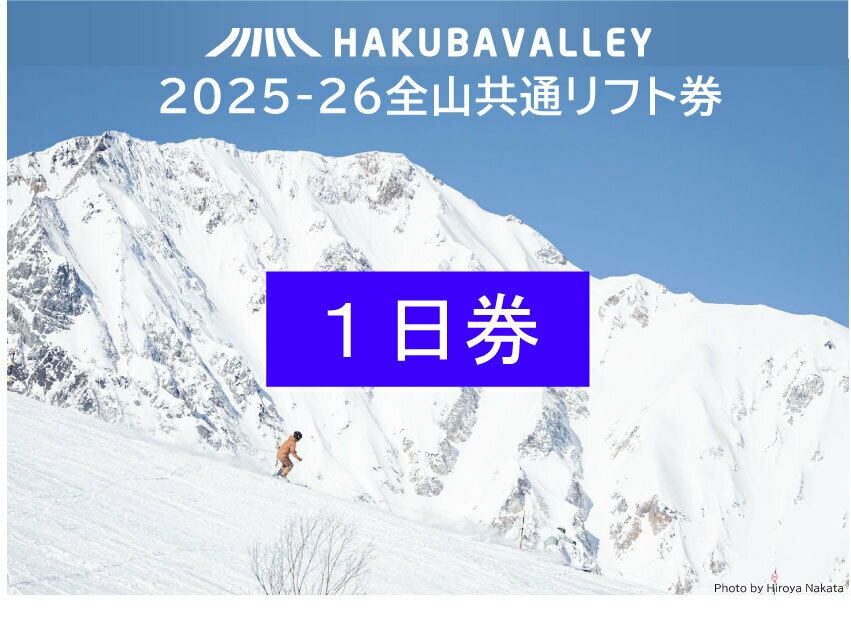 【ふるさと納税】HAKUBA VALLEY 10スキー場共通1日券（2枚）｜さのさか 白馬五竜 Hakuba47 白馬八方尾..