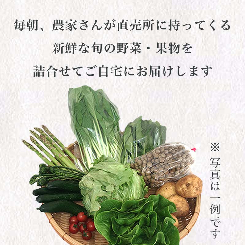 【ふるさと納税】直売所から直送 旬の野菜・果物セット 6～10品 ［小布施屋］ 野菜 やさい 果物 フルーツ 詰め合わせ 詰合せ 旬 先行予約 数量限定 冷蔵 クール便 長野県産 信州産 令和6年産【2024年5月下旬～9月上旬発送】