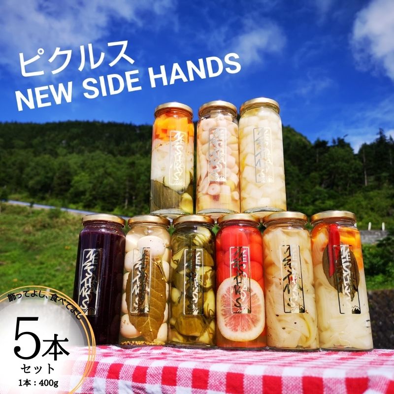 13位! 口コミ数「0件」評価「0」NEW SIDE HANDS ピクルス（L）5本入　【加工食品・野菜加工品・野菜・ピクルス・瓶詰】　お届け：入金確認後随時発送