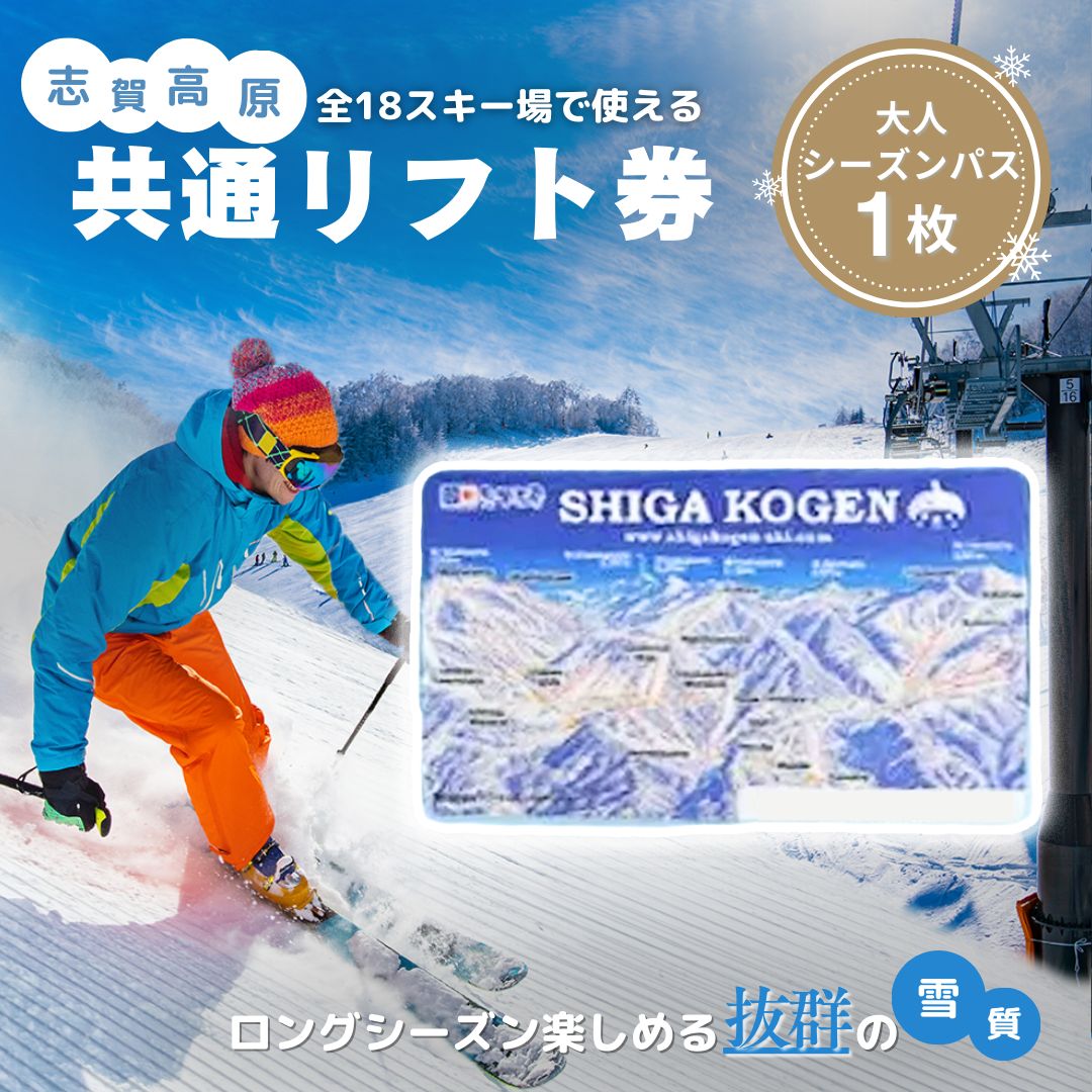 志賀高原スキー場 共通シーズン券 大人