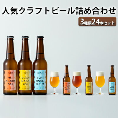 19位! 口コミ数「0件」評価「0」人気クラフトビール詰め合わせ3種類24本セット　【 お酒 ビール クラフトビール 長野県 山ノ内町 飲み比べ セット ペールエール IPA ･･･ 