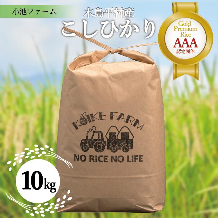 【ふるさと納税】R019-04　木島平産コシヒカリ （小池ファーム）10kg