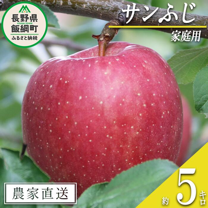 りんご サンふじ 家庭用 5kg ヒライ農園 沖縄県への配送不可 令和6年度収穫分 信州の環境にやさしい農産物 減農薬栽培〔 果物 フルーツ リンゴ 林檎 家庭用 信州 長野 14000円 予約 農家直送 〕発送期間:2024年12月上旬〜2024年12月下旬