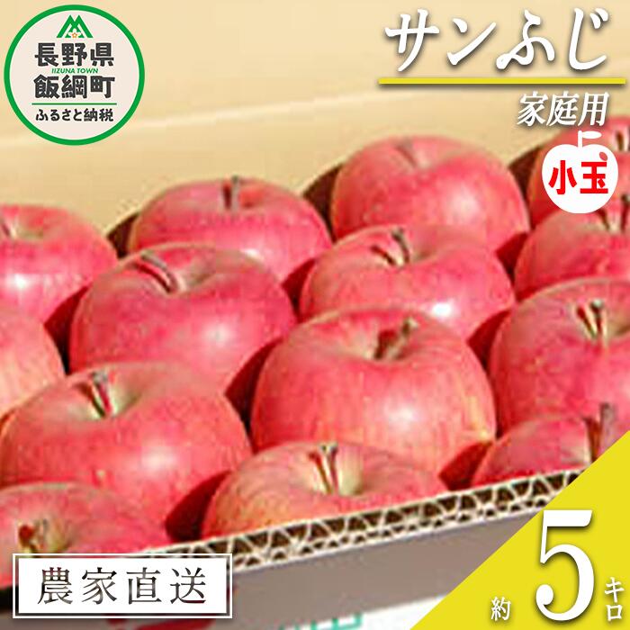 りんご サンふじ 家庭用 ( 小玉 ) 5kg 松橋りんご園 沖縄県への配送不可 令和6年度収穫分 長野県 飯綱町 [ 信州 果物 フルーツ リンゴ 林檎 11000円 長野 ]発送時期:2025年1月上旬〜2025年3月上旬 {**}