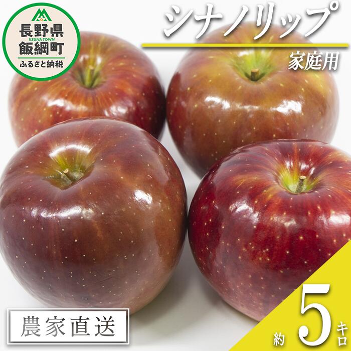 【ふるさと納税】 りんご シナノリップ 家庭用 5kg 渡辺
