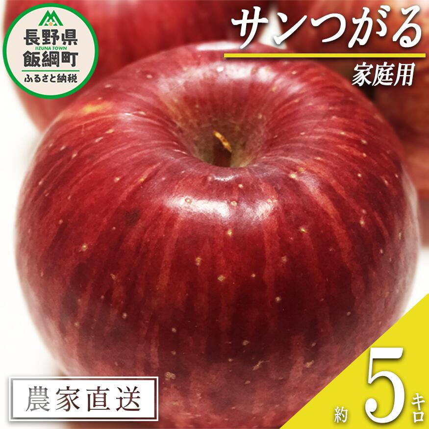 4位! 口コミ数「0件」評価「0」りんご つがる 5kg 家庭用 静谷りんご園 沖縄へは配送不可 〔 果物 フルーツ 林檎 長野 予約 農家直送 5キロ 12000円 〕【令･･･ 