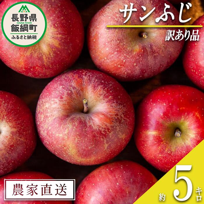 【ふるさと納税】 りんご サンふじ 訳あり 5kg 松澤農園 沖縄県への配送不可 令和6年度収穫分 長野県 飯綱町 〔 傷 不揃い わけあり 信州 果物 フルーツ リンゴ 林檎 長野 10000円 予約 農家直送 〕発送時期：2024年11月下旬～2025年2月上旬 {*}