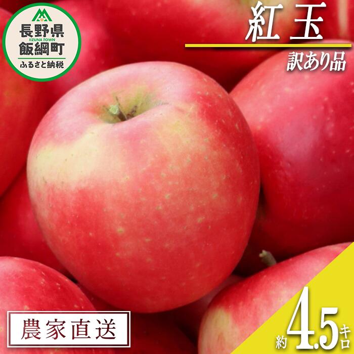 りんご 紅玉 訳あり 4.5kg 中村ファーム ( 中村りんご農園 ) 沖縄県への配送不可 令和6年度収穫分 長野県 飯綱町 〔 傷 不揃い わけあり 信州 果物 フルーツ リンゴ 林檎 長野 13000円 予約 農家直送 〕発送時期:2024年9月下旬〜2024年10月下旬