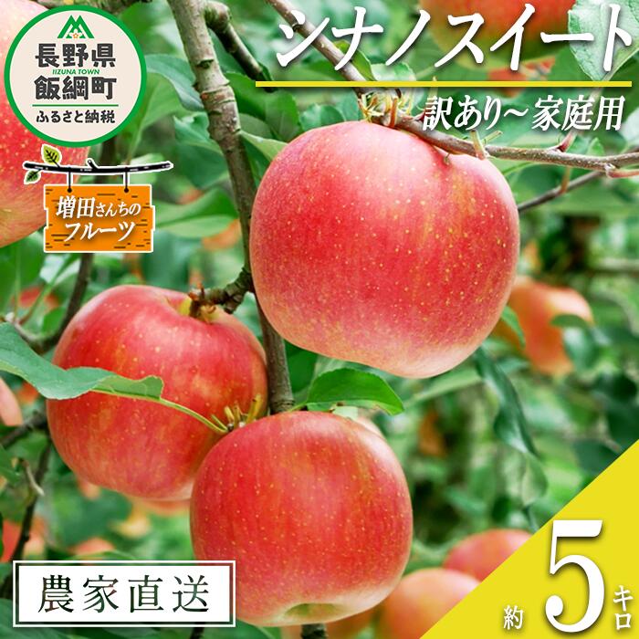 りんご シナノスイート 訳あり 5kg 増田さんちのりんご 沖縄県への配送不可 令和6年度収穫分 長野県 飯綱町 〔 信州 果物 フルーツ リンゴ 林檎 長野 予約 農家直送 13000円 〕発送時期:2024年10月上旬〜2024年11月上旬