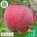 名称 りんご（サンふじ） 内容量 家庭用　3kg 産地 長野県飯綱町産 配送方法 常温 事業者名 大友農場 発送時期 2024年12月中旬頃から2025年1月下旬頃までお申込み順に発送予定 備考 ※りんごひとつずつに重量および水分量の違いがありますので、こちらの返礼品は皆掛重量3kgとさせていただきます。ご了承ください。 ※沖縄県への配送はいたしかねます。 ※発送時期は、例年の発送時期を目安に記載しております。 　その年の天候や生育状況により、予告なくお届け時期が前後する場合がありますがご了承ください。 ※りんごの個体差や水分量などにより、表示されている商品規格より1割程度、内容量が少なくなることがありますのでご了承ください。 ※りんごは果汁の多い果実のため、外観上は鮮度が保たれていても、稀に果肉内部に褐変症状が出てしまう場合がございます。 　外見から見分けることが難しい症状のため、あらかじめご了承ください。 ※生ものですので冷蔵庫にて保存のうえ、お早めにお召し上がりください。 ※収穫時期が限られているため、日時指定はお受けいたしかねます。 ※画像はイメージです。 ・ふるさと納税よくある質問はこちら ・寄附申込みのキャンセル、返礼品の変更・返品はできません。あらかじめご了承ください。【ふるさと納税】 りんご 食べきり サンふじ 家庭用 3kg 大友農場 エコファーマー認定 沖縄県への配送不可 令和6年度収穫分 長野県 飯綱町 【 信州 果物 フルーツ リンゴ 林檎 長野 予約 農家直送 】発送時期：2024年12月中旬～2025年1月末{**} 事業者からのコメント サンふじは、甘み・酸味・香り・歯ごたえの全てが揃った日本のリンゴを代表する品種です。 太陽の光を十分に浴び、甘みと酸味のバランスが取れた濃厚な味のリンゴです。 なお、家庭用りんごは傷や変形、サビなどありますが、美味しくお召し上がりいただけます。 大友農場は、エコファーマー（認定No.長野-4269）を取得し、おいしいリンゴづくりに日々努力しています。 飯綱町の四季の気温差、標高500m以上の朝夕の寒暖差と、リンゴ栽培に適した環境の中で育て上げたリンゴを皆様にお届けいたします。 ・ふるさと納税よくある質問はこちら ・寄附申込みのキャンセル、返礼品の変更・返品はできません。寄附者の都合で返礼品が届けられなかった場合、返礼品等の再送はいたしません。あらかじめご了承ください。 ・この商品はふるさと納税の返礼品です。スマートフォンでは「買い物かごに入れる」と表記されておりますが、寄附申込みとなりますのでご了承ください。