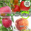 【ふるさと納税】 季節のりんご 【定期便】 旬の3品種 3k