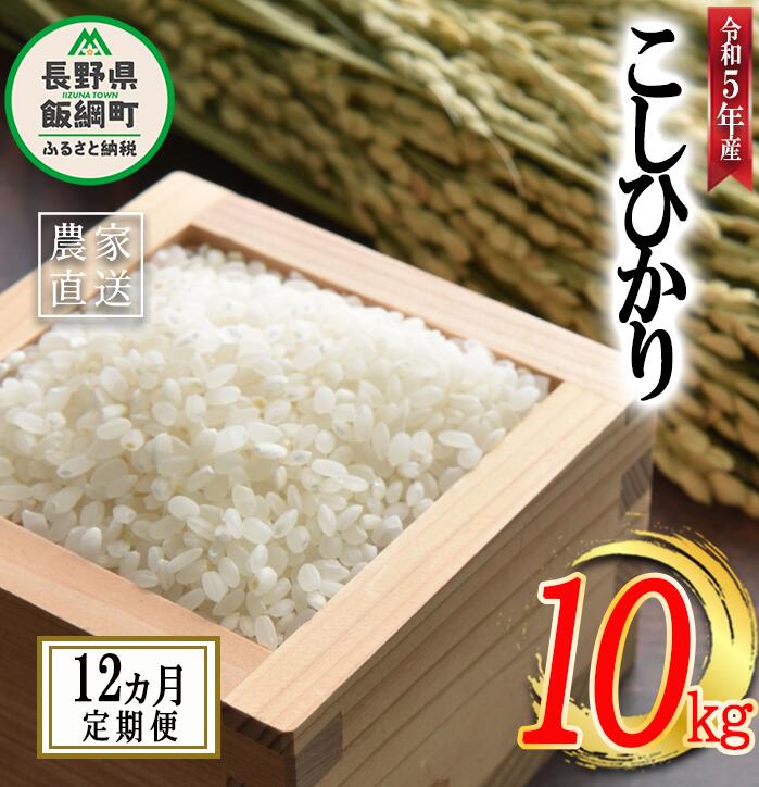 【ふるさと納税】 米 こしひかり 10kg × 12回 【 