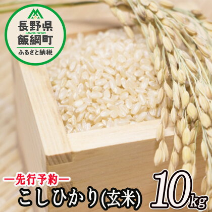 信州 飯綱町産 こしひかり （ 玄米 ） 10kg 米澤商店 【 米 お米 玄米 コシヒカリ 信州 長野 】【令和6年度収穫分】発送：2024年10月上旬～ [お届け1回 (***)]