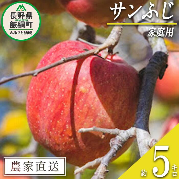 りんご サンふじ 家庭用 5kg 丸山功農園 沖縄県への配送不可 令和6年度収穫分 長野県 飯綱町 〔 信州 果物 フルーツ リンゴ 林檎 長野 14000円 予約 農家直送 〕発送時期:2024年11月中旬〜2024年12月上旬 {**}