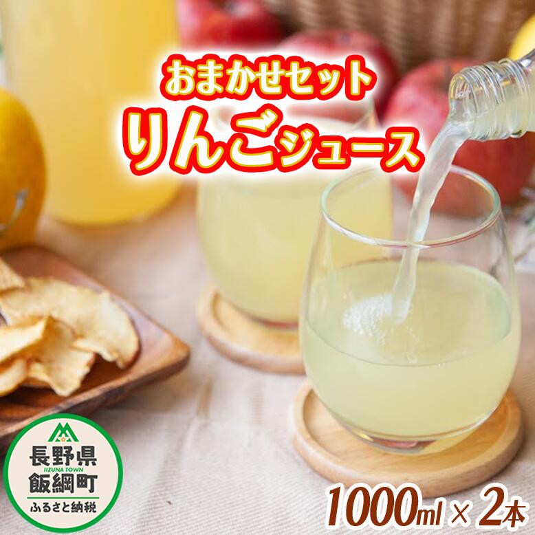 りんごジュース おまかせ 1000ml × 2本 庚申山荘ファーム 沖縄県への配送不可 長野県 飯綱町 〔 飲料 果汁飲料 りんご リンゴ 林檎 ジュース 信州 9000円 農家直送 〕配送時期:注文後2週間〜1か月でお届け