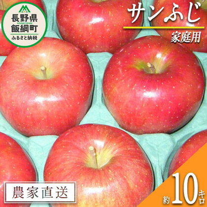 りんご サンふじ 家庭用 10kg ヤマウラ農園 沖縄県への配送不可 令和6年度収穫分 長野県 飯綱町 〔 信州 果物 フルーツ リンゴ 林檎 長野 20000円 予約 農家直送 〕発送時期：2024年11月下旬～2024年12月上旬 {**}