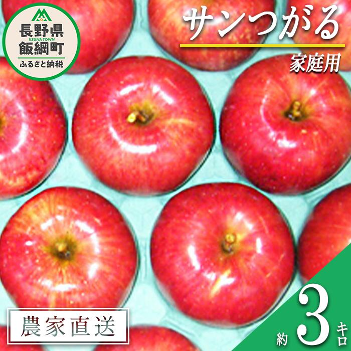 【ふるさと納税】 りんご サンつがる 家庭用 3kg ヤマウラ農園 沖縄県への配送不可 令和6年度収穫分 長..