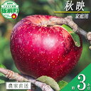 【ふるさと納税】 りんご 秋映 家庭用 3kg 相澤農園 沖縄県への配送不可 令和7年度収穫分 長野県 飯綱町 【 信州 果物 フルーツ リンゴ 林檎 長野】発送時期:2025年9月下旬~2025年10月上旬