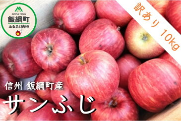 【ふるさと納税】【令和4年度収穫分】 サンふじ 訳あり 10kg 飯綱町 ふるさと振興公社 【 傷 不揃い りんご リンゴ 林檎 果物 フルーツ 信州 長野 】 発送：2022年12月上旬〜 {*}