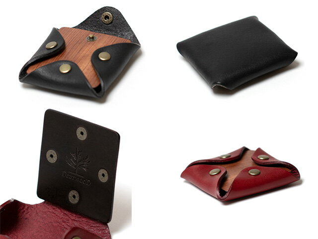 【ふるさと納税】DearwooD Card Case ＆ Coin Case(ブラック)