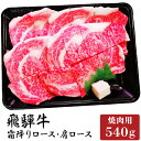 飛騨牛 【ふるさと納税】 飛騨牛 霜降り ロース カタロース 焼肉 540g