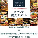 名称 【タマミヤ観光】飲み放題60分おまかせ料理3〜4品 ファミリーチケット【20店舗以上で使える】 内容量 お1人様　飲み放題60分+おまかせ料理3〜4品チケット×4枚 有効期限 チケットの有効期限1年 注意事項 ※画像はイメージです。 ※「お申し込みの不備」「事前連絡なしの長期不在や転居」「住所不明」「日数が経ってからのお受け取り」などは再出荷いたしかねます。 提供事業者 岐阜ホテル会 ・ふるさと納税よくある質問はこちら ・寄附申込みのキャンセル、返礼品の変更・返品はできません。あらかじめご了承ください。タマミヤの人気店で飲める「タマミヤ観光チケット」 岐阜駅北地域には400店舗以上の居酒屋がある岐阜の繁華街です。 「タマミヤ」という名称で岐阜の観光地にもなっており、 岐阜の駅前ですが岐阜県の郷土料理、地酒が楽しめるエリアとなっております。 タマミヤ観光チケットは下記店舗さんでご利用ができます。 岐阜ホテル会がおススメする安心安全なお店になります。岐阜の夜をご堪能ください。 ※20歳未満の方の飲酒は法律で禁止されています。20歳未満の方はチケットをご購入できません。 ※チケット以外で追加注文された場合は、ご利用店舗でのご精算となります。 ※盗難・紛失に対しては責任を負いません。 ※現金との引き換え、払い戻しはしません。又、つり銭はでません。 ※ご希望の店舗が満席等の理由により、ご利用頂けなかった場合でも返金は致しかねます。 ※ご利用ができる飲食店は、第三者認証「ミナモステッカー」を取得しているお店。 また、客引きとは一切関係を持たない安心・安全な人気店になります。 ※宅配にてチケットを送付させていただきます。受け取り後チケットの有効期限をお確かめください。 ※お昼もご利用できる店舗もございますので、営業時間をご確認ください。 ※大変混み合っている日もございます。ご利用の際は、事前予約をおすすめします。 ※本券の転売は固く禁止します。（チケットショップやネットオークションでの販売を含む）転売が発見された場合、そのギフト券は無効といたします。 「ふるさと納税」寄付金は、下記の事業を推進する資金として活用してまいります。 寄付を希望される皆さまの想いでお選びください。 1 市政全般 2 教育・生涯学習・文化芸術 3 医療・健康・福祉 4 環境・産業・観光 5 市民活動・防災・防犯 （特定事業）FC岐阜の活動支援寄附金 （特定事業）岐阜市鵜飼観覧船事業応援寄附金 児童養護施設退所者新生活応援金 自分らしい学びを促す不登校支援応援寄附 岐阜薬科大学整備寄附金 ぎふメディアコスモス応援寄附金 入金確認後、注文内容確認画面の【注文者情報】に記載の住所にお送りいたします。 発送の時期は、寄附確認後1か月半程度を目途に、お礼の特産品とは別にお送りいたします。