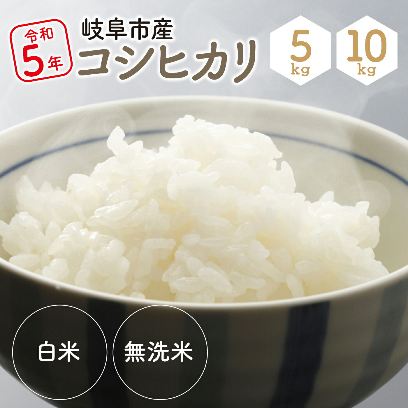 令和5年産 岐阜市産コシヒカリ 5kg/10kg 大野食糧 うまい米ショップ お米職人厳選 おいしいご飯 ギフト 贈り物