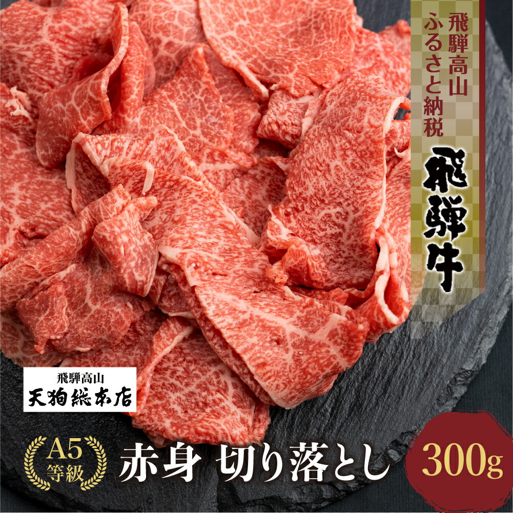 【ふるさと納税】 A5等級 飛騨牛 切り落とし 300g 【日付指定不可】 ブランド牛 雌牛 5等級 A5ランク 切落し 薄切り 天狗総本店 飛騨高山 熨斗 のし TR4172 お楽しみ･･･