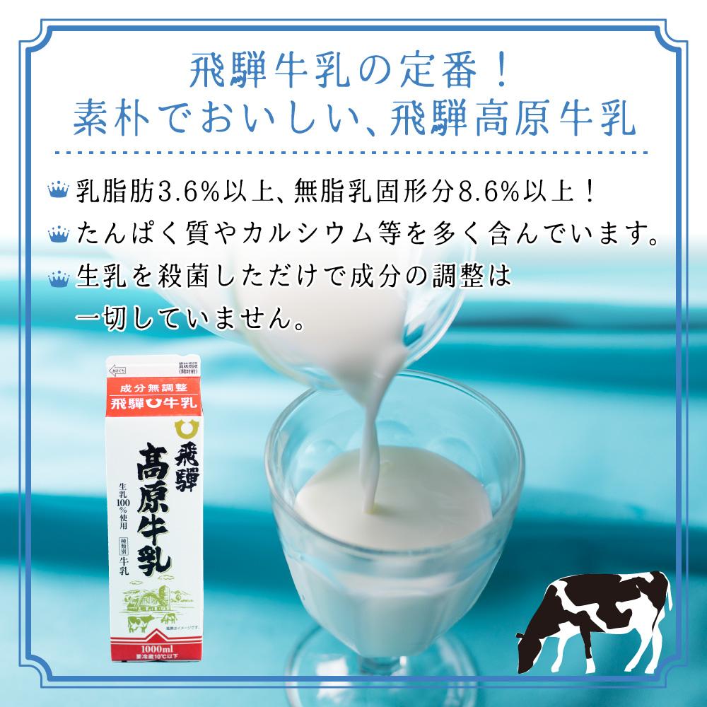 【ふるさと納税】牛乳 定期便 30本 ( 1L × 5本 × 6ヶ月 ) 飛騨牛乳 岐阜 高山市 飛騨高山 岐阜県 | 1000ml 送料無料 お取り寄せ 人気 お楽しみ おすすめ