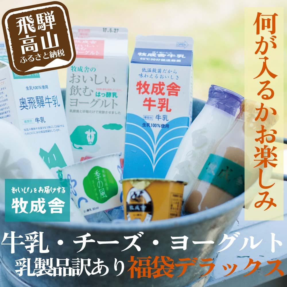 【ふるさと納税】訳あり 乳製品 福袋 デラックスセット 乳製品 ヨーグルト 牛乳 種類おまかせ セット 詰合せ 牧成舎 TR3753