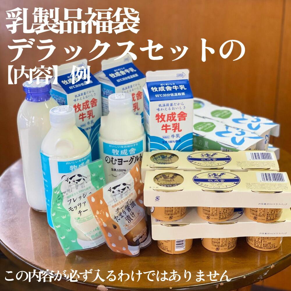 【ふるさと納税】訳あり 乳製品 福袋 デラックスセット 乳製品 ヨーグルト 牛乳 種類おまかせ セット 詰合せ 牧成舎 TR3753