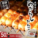 【ふるさと納税】飛騨高山 みだらしだんご セット 10本入×5袋＆醤油500ml×1本 飛騨高山 だんご みたらし団子 みだらし団子 団子 醤油味 TR4064