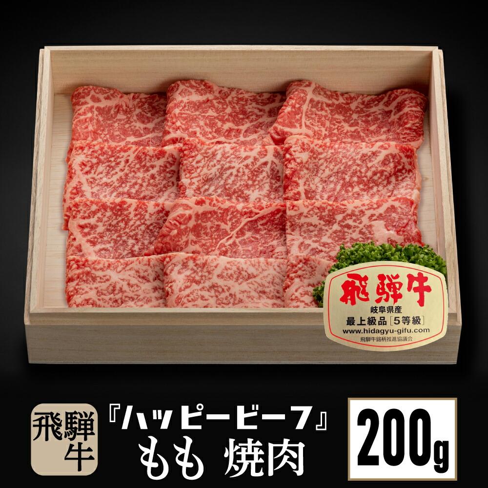 飛騨牛 【ふるさと納税】飛騨牛 A5等級 【赤身】 もも肉 焼肉 200g 飛騨牛 ブランド牛 A5ランク ハッピープラス 飛騨高山 TR4084